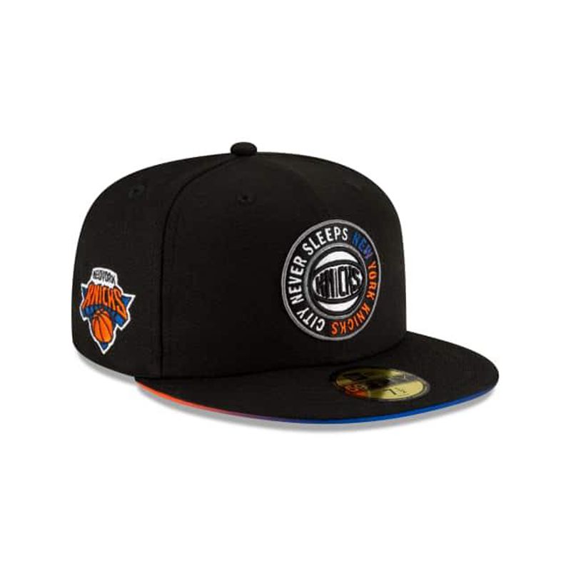 NBA New York Knicks City Edition 59Fifty Fitted (UKH7754) - Blue New Era Caps